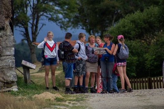 wandeling onder leiding van gids Mélanie